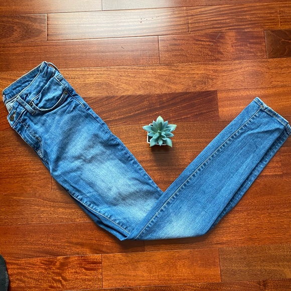 Gap Skinny Jeans Med Wash Size 25 Regular Blue - Picture 7 of 9